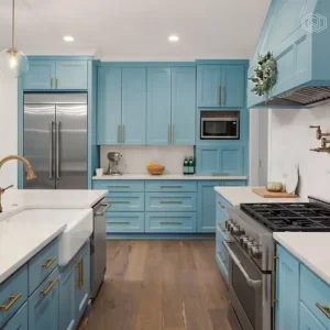Shaker Cyan Cabinet