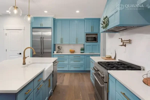 Shaker Cyan Cabinet